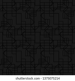Seamless abstract geometric background or pattern for web sites and covers or fabrics, clothing, etc. Vector.