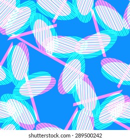 Seamless abstract geometric background pattern in vector.Fashion wallpaper neon colored print design .