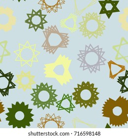 Seamless abstract geometric background with shape of star pattern. Vector illustration graphic.