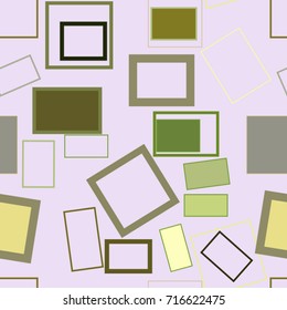 Seamless abstract geometric background with shape of square, rectangle pattern. Vector illustration graphic.