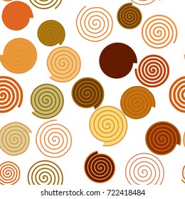 Seamless abstract geometric background with shape of twirl circle lines pattern. Vector illustration graphic.