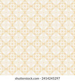 Seamless abstract geometric background with squares. Ethnic pattern with decorative elements for fabric background surface design packaging Vector illustration