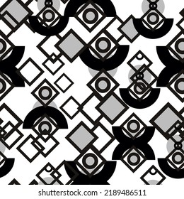 Seamless abstract geometric background. The theme of the pattern is sports, technology, study, internet.