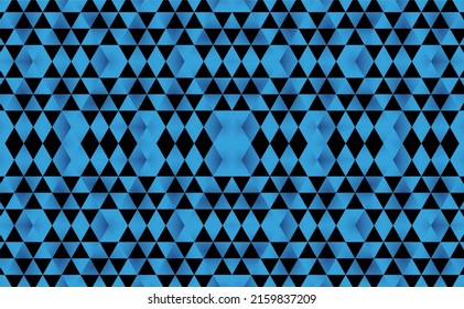 fondo geométrico abstracto sin fisuras con triángulos y un gradiente azul