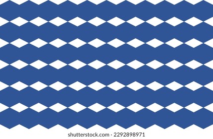 nahtlos abstrakter geometrischer, blauer Hexagon-Streifen Muster wiederholen Stil. Vollbilddesign für Stoffdruck
