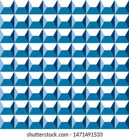 Seamless abstract geometric blue metallic surface pattern