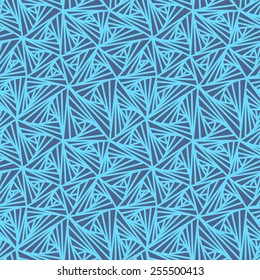 Seamless Abstract Geometric Blue Vector Pattern 