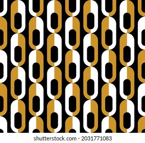 Seamless abstract geometric chain pattern. Vector Illustration.
