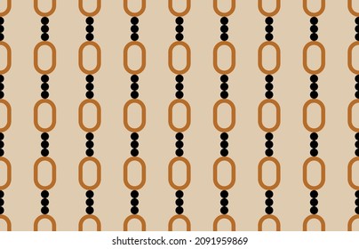 Seamless Abstract Geometric Chain Pattern. Vector Illustration.