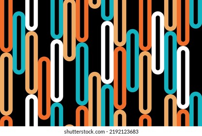 Seamless abstract geometric chain pattern. Vector Illustration.