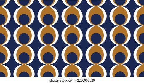 Seamless abstract geometric chain  pattern. Vector Illustration