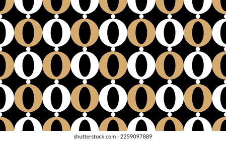 Seamless abstract geometric chain pattern. Vector Illustration.