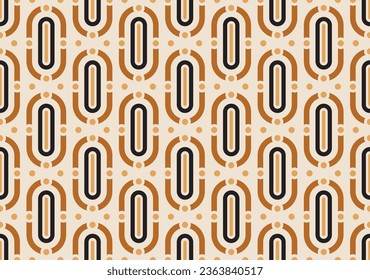 Seamless abstract geometric chain pattern. Perfect for bedding, tablecloth, oilcloth or scarf textile design.