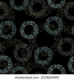 Seamless abstract geometric chain pattern. Vector Illustration. colorful circle seamless pattern with grunge effect