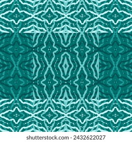 Seamless abstract geometric chain pattern. Vector Illustration. Bizarre Art Illustration