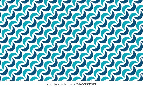 Seamless abstract geometric chain pattern. Vector Illustration.