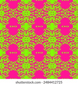 Seamless abstract geometric chain pattern. Vector Illustration. Handmade. Print for textiles. Grunge texture. Vector illustration.