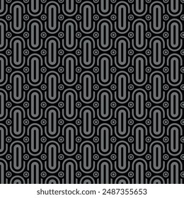 Seamless abstract geometric chain pattern. Vector Illustration.