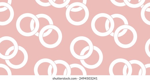 Seamless abstract geometric chain pattern. Vector Illustration.