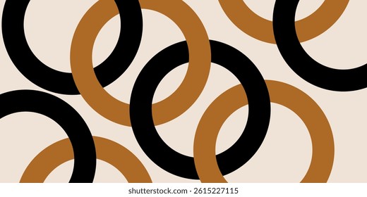 Seamless abstract geometric chain pattern. Vector