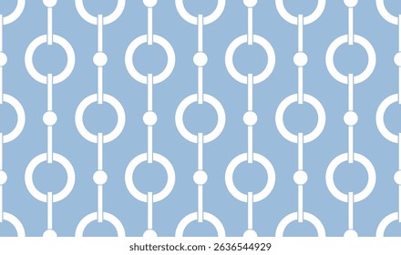 Seamless abstract geometric chain pattern. Vector Illustration.