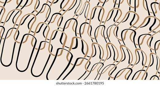 Seamless abstract geometric chain pattern. Vector Illustration,eps10