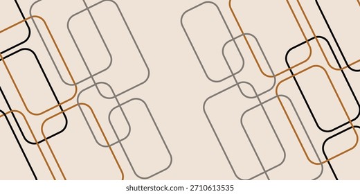 Patrón de cadena geométrica abstracta sin fisuras. Vector