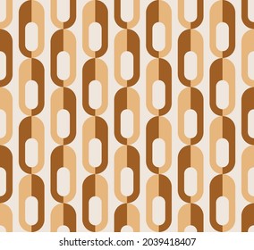 Seamless abstract geometric chain pattern.Vector Illustration.