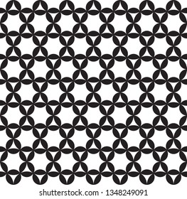 Seamless abstract geometric circle pattern background
