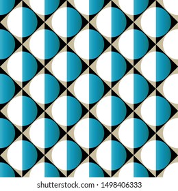 Seamless abstract geometric circles. EPS10 Illustration