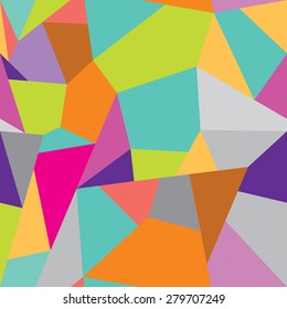 Seamless abstract geometric colorful pattern