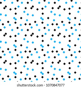 Seamless abstract geometric colorful vector pattern with chaotic square