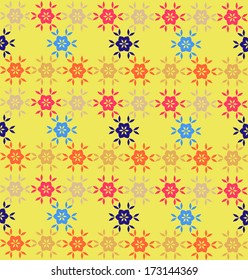  Seamless abstract geometric colorful vector pattern 