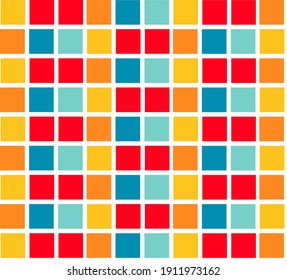Patrón de cuadrados vectoriales geométricos abstractos y sin soldadura