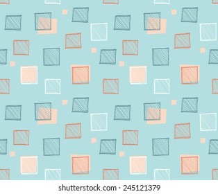 Seamless abstract geometric colorful vector pattern