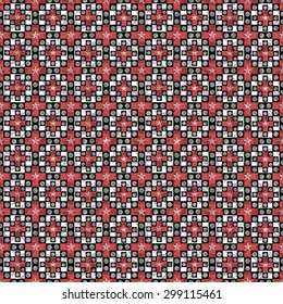 Seamless abstract geometric colorful vector pattern grunge effect background