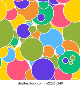 Seamless abstract geometric colorful vector pattern for continuous replicate. Vector illustration.