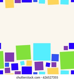 Seamless abstract geometric colorful vector pattern for continuous replicate. Vector illustration.