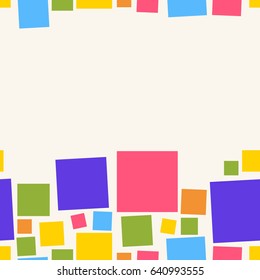 Seamless abstract geometric colorful vector pattern for continuous replicate. Vector illustration.