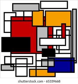 Seamless abstract geometric colorful vector pattern for continuous replicate.