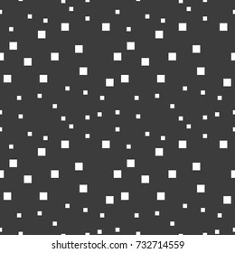 Seamless abstract geometric colorful vector pattern with chaotic square