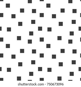 Seamless abstract geometric colorful vector pattern with chaotic square