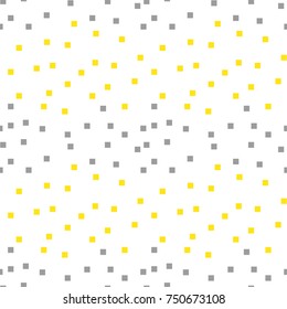 Seamless abstract geometric colorful vector pattern with chaotic square