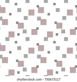 Seamless abstract geometric colorful vector pattern with chaotic square
