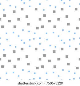 Seamless abstract geometric colorful vector pattern with chaotic square