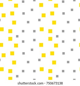 Seamless abstract geometric colorful vector pattern with chaotic square