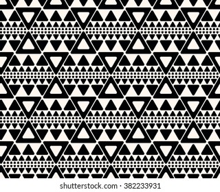 Seamless abstract geometric decorative background.  Repeating geometric pattern with triangles.