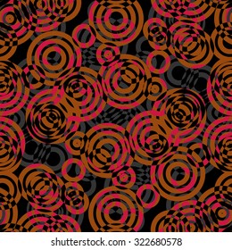 Seamless abstract geometric decorative circles background