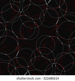 Seamless abstract geometric decorative circles background