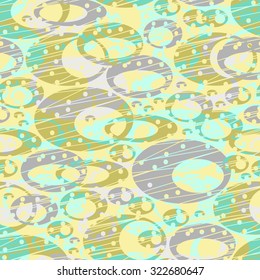 Seamless abstract geometric decorative circles background